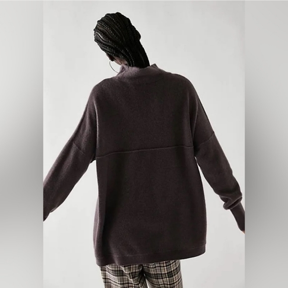 Free People Ottoman Cashmere Tunic- purple coal - Picture 4 of 16